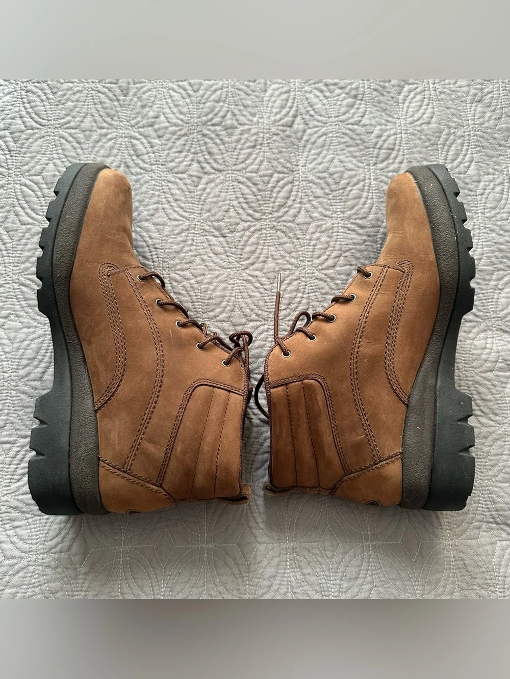 Rockport XCS Men's Brown Leather Ankle Hiking Boots (Style WR3381M)